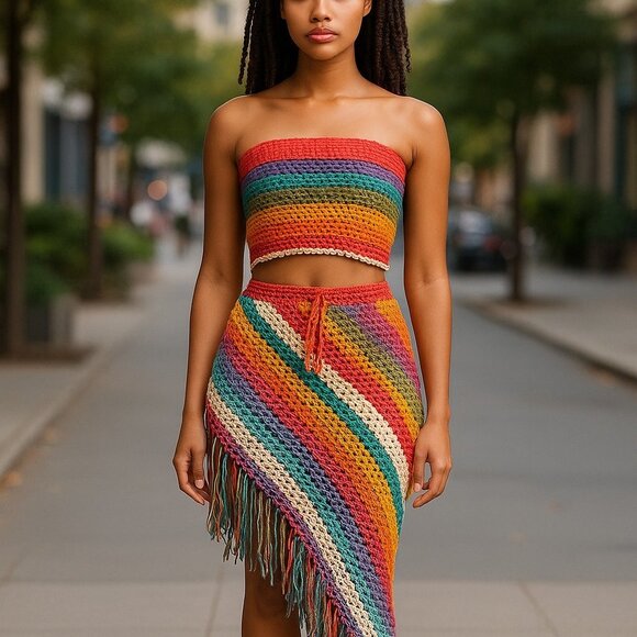 🌈 "Sunset Carnival Set" Size: Small - Picture 1 of 2